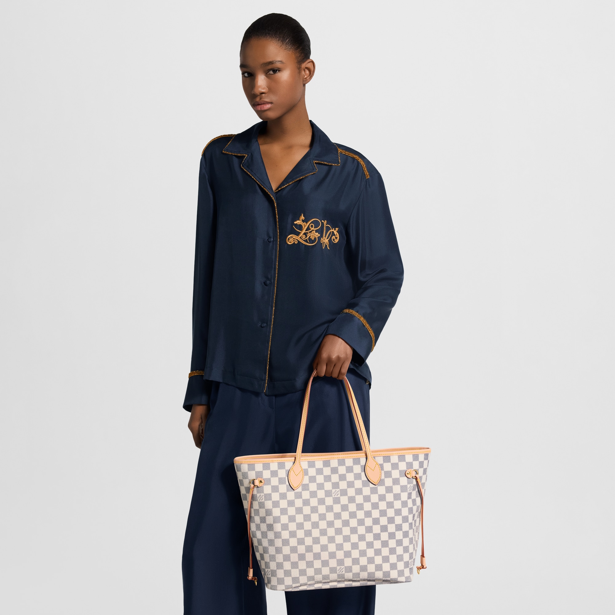 Louis Vuitton ネヴァーフル アズールMM Neverfull MM Damier Azur Canvas - Handbags | LOUIS VUITTON